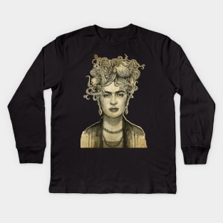 Frida Kahlo Kids Long Sleeve T-Shirt